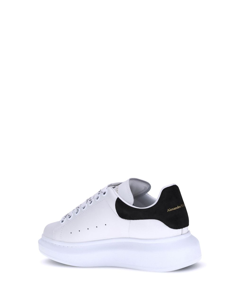 McQueen White Leather Sneakers