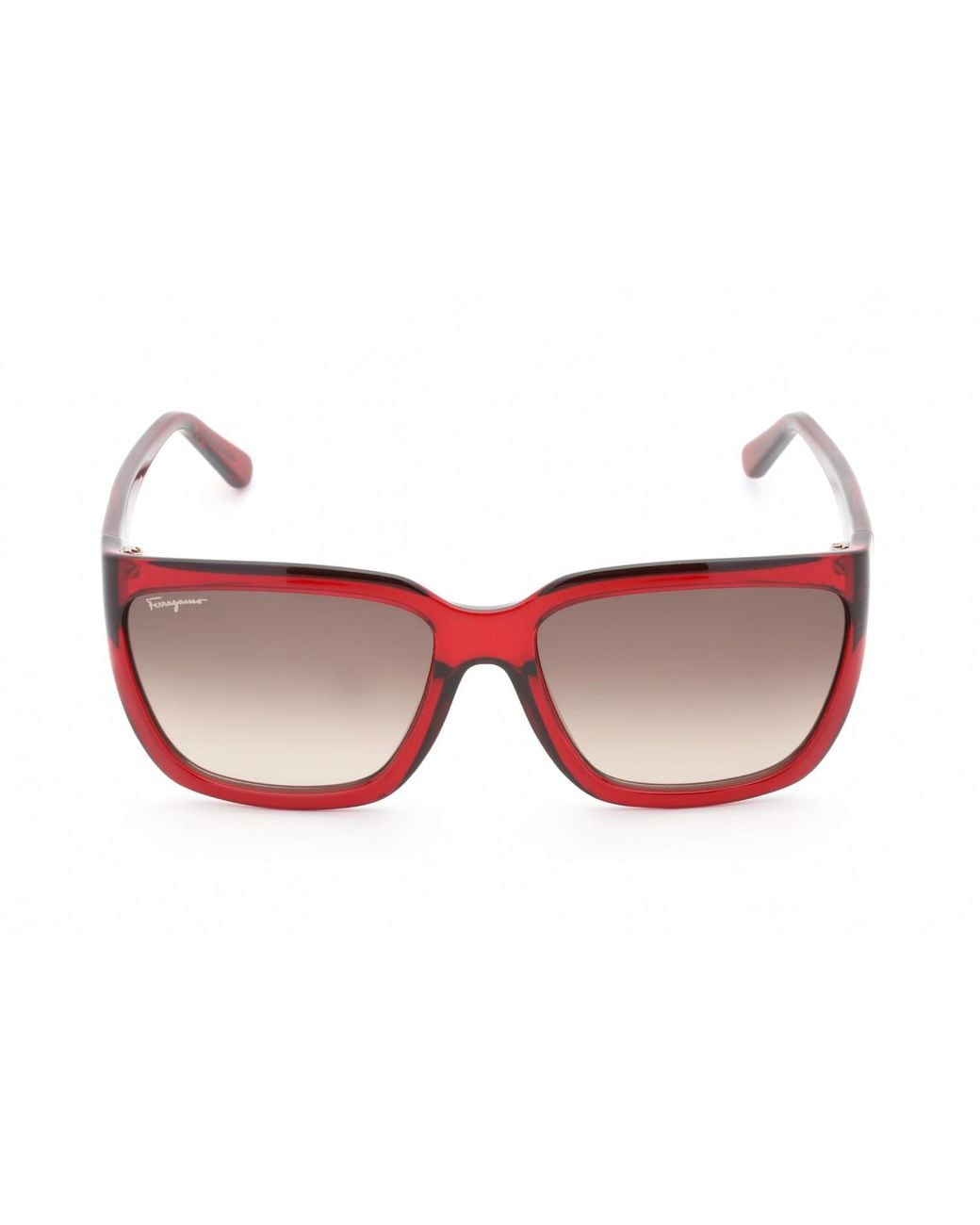 Ferragamo Black Ferragamo Sf1018S Rectangular Frame Sunglasses