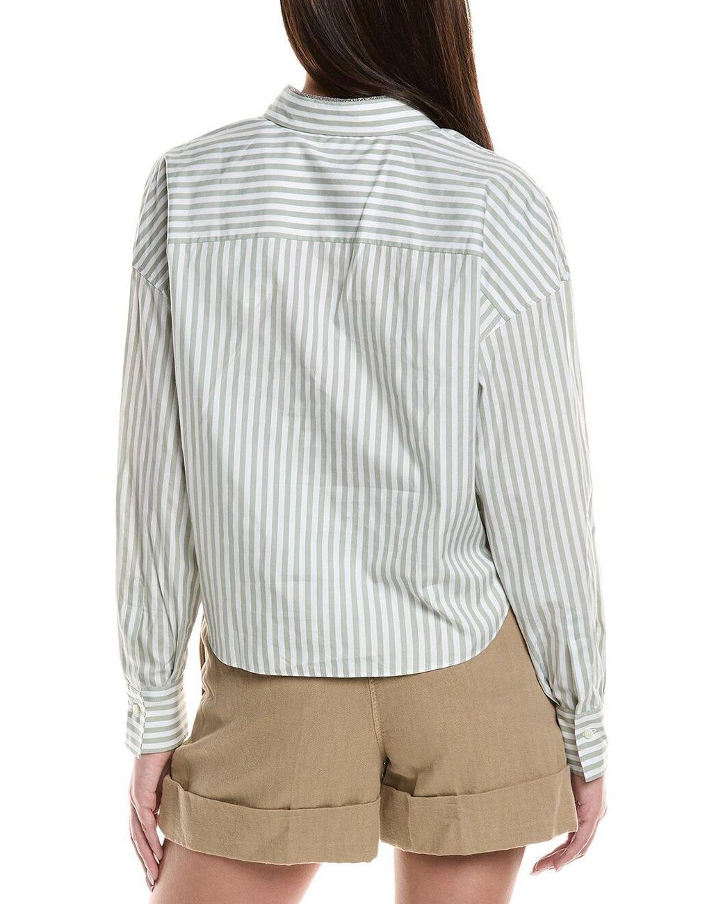 Brunello Cucinelli Gray Light Striped Shirt