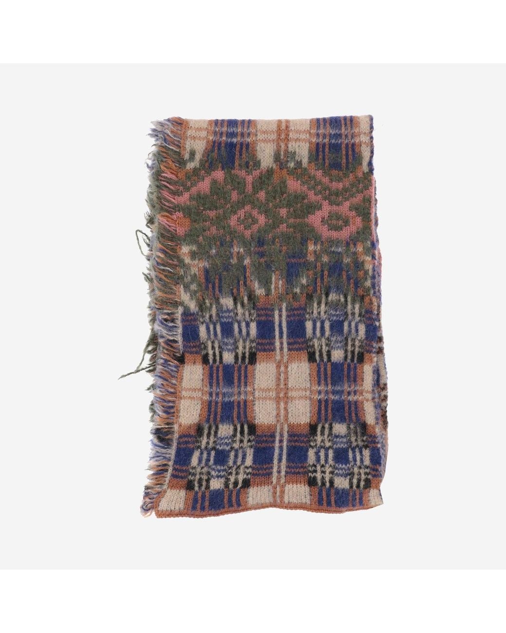 Dries Van Noten Multicolor Scarf Alpaca And Wool Blend Scarfs