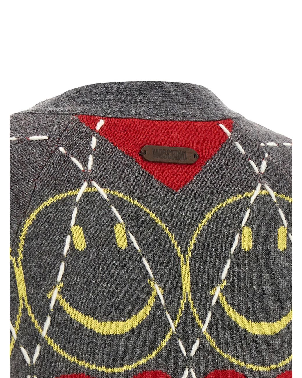 Moschino Red Smiley' Cardigan