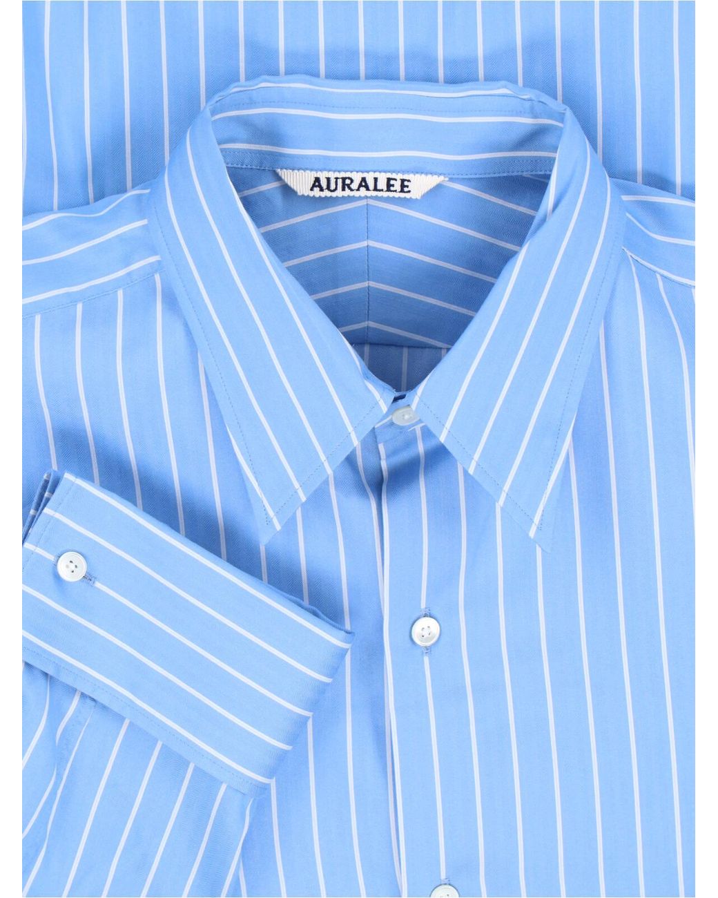 Auralee Blue Shirts Cotton