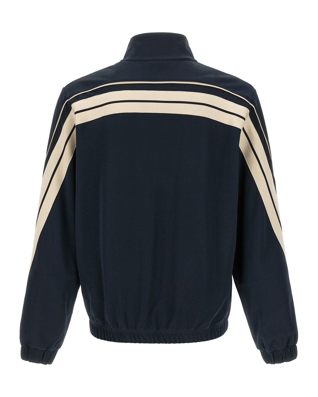 Palm Angels Blue Palm Tree Embroidered Sweatshirt for men