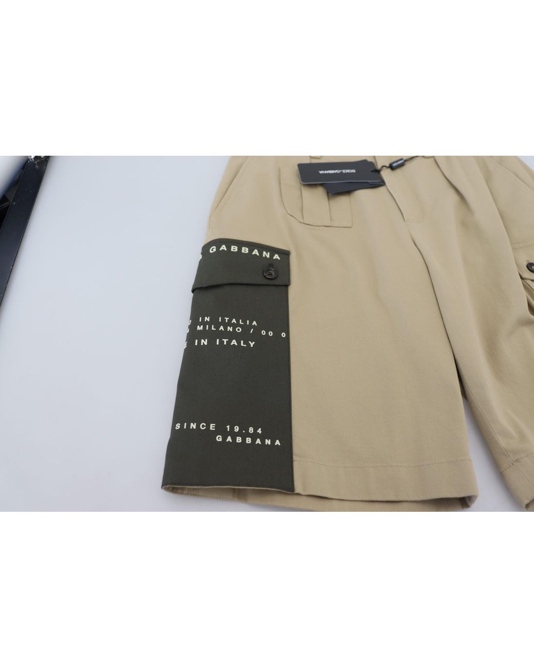 Dolce & Gabbana Natural Elegant Cotton Blend Designer Shorts for men