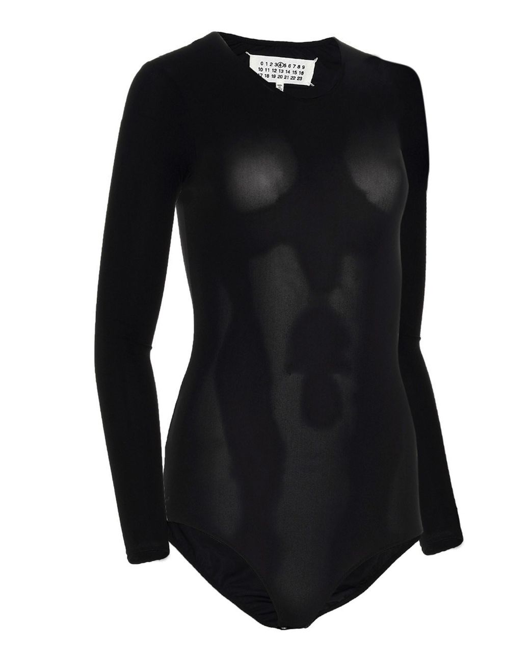 Maison Margiela Black Polyamide Bodysuit Clothing