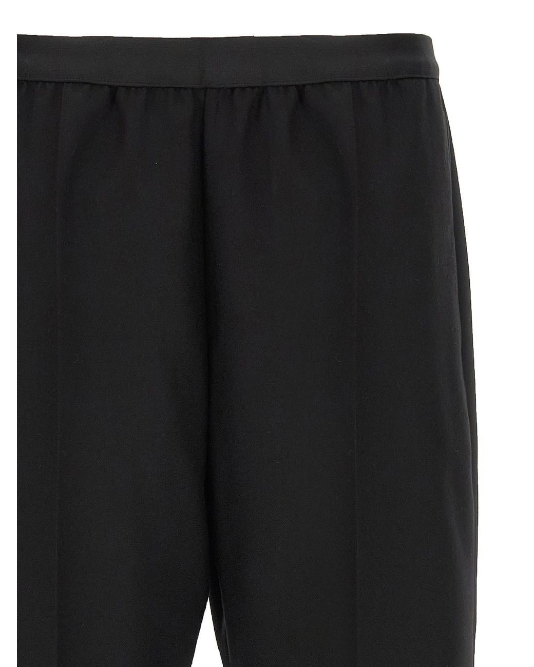 Maison Margiela Black Virgin Wool Casual Pants