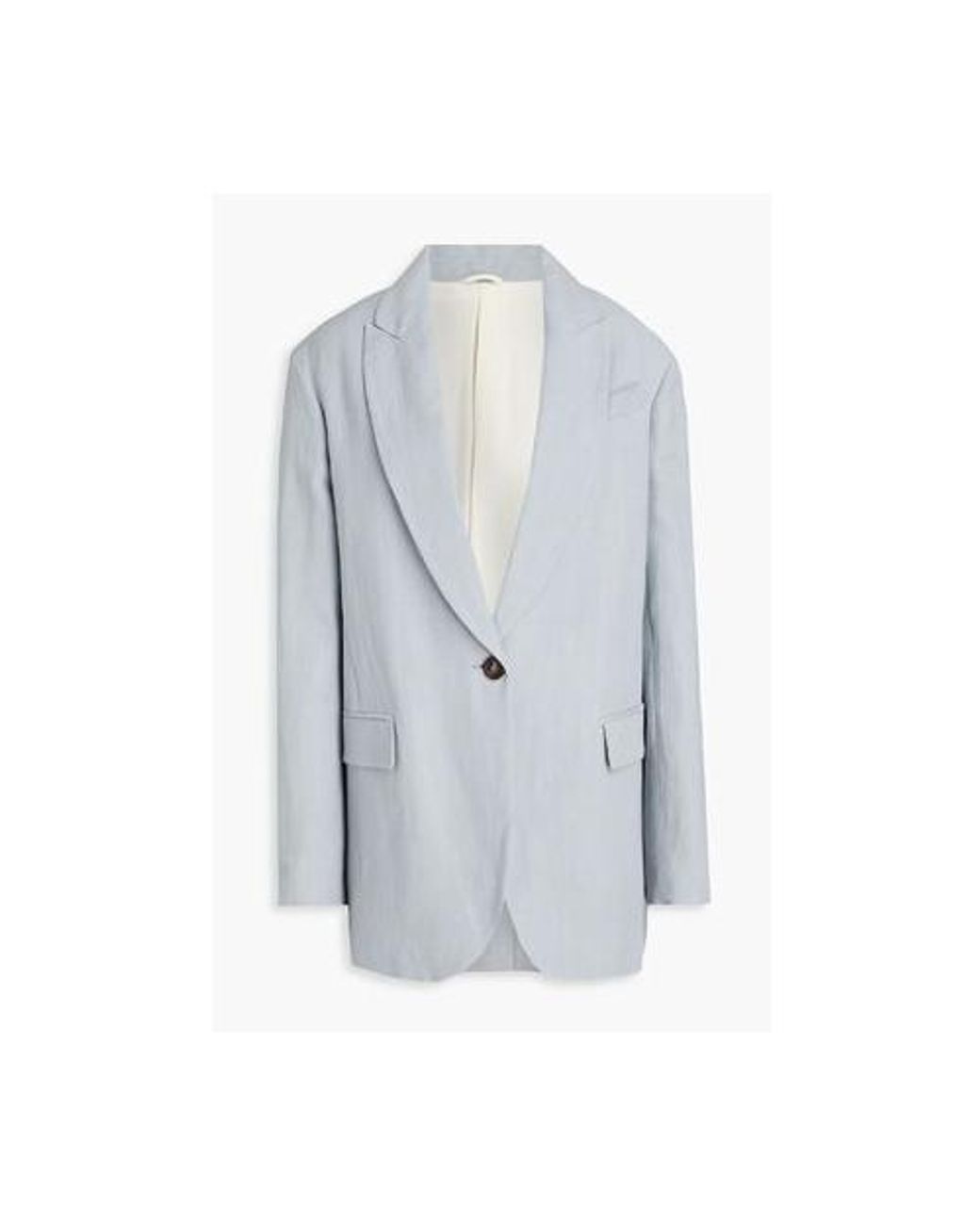 Brunello Cucinelli Blue Light Relaxed Blazer