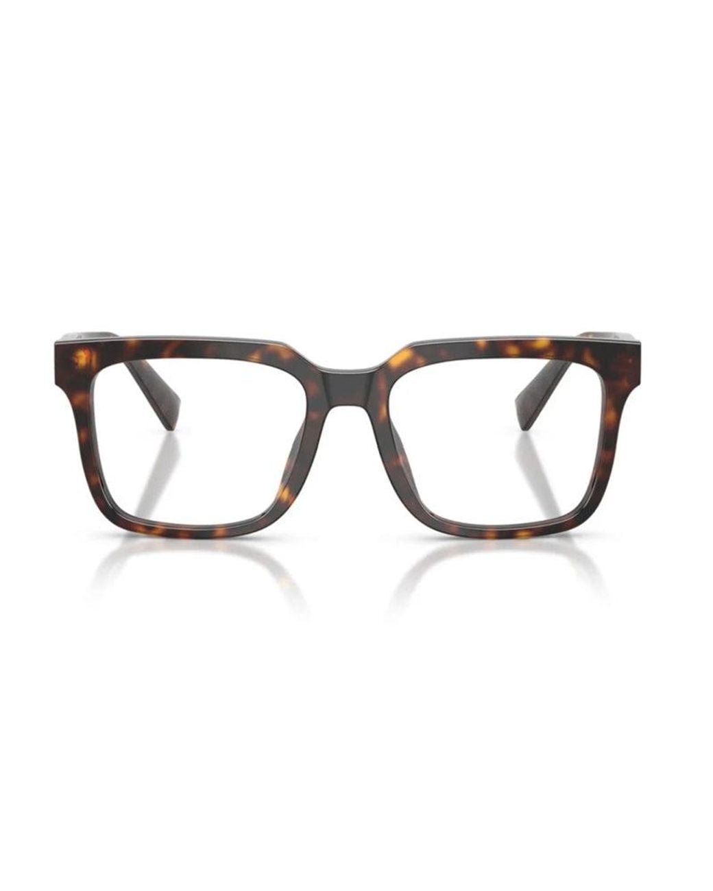 Dolce & Gabbana Brown Frame And Lens Eyeglasses for men