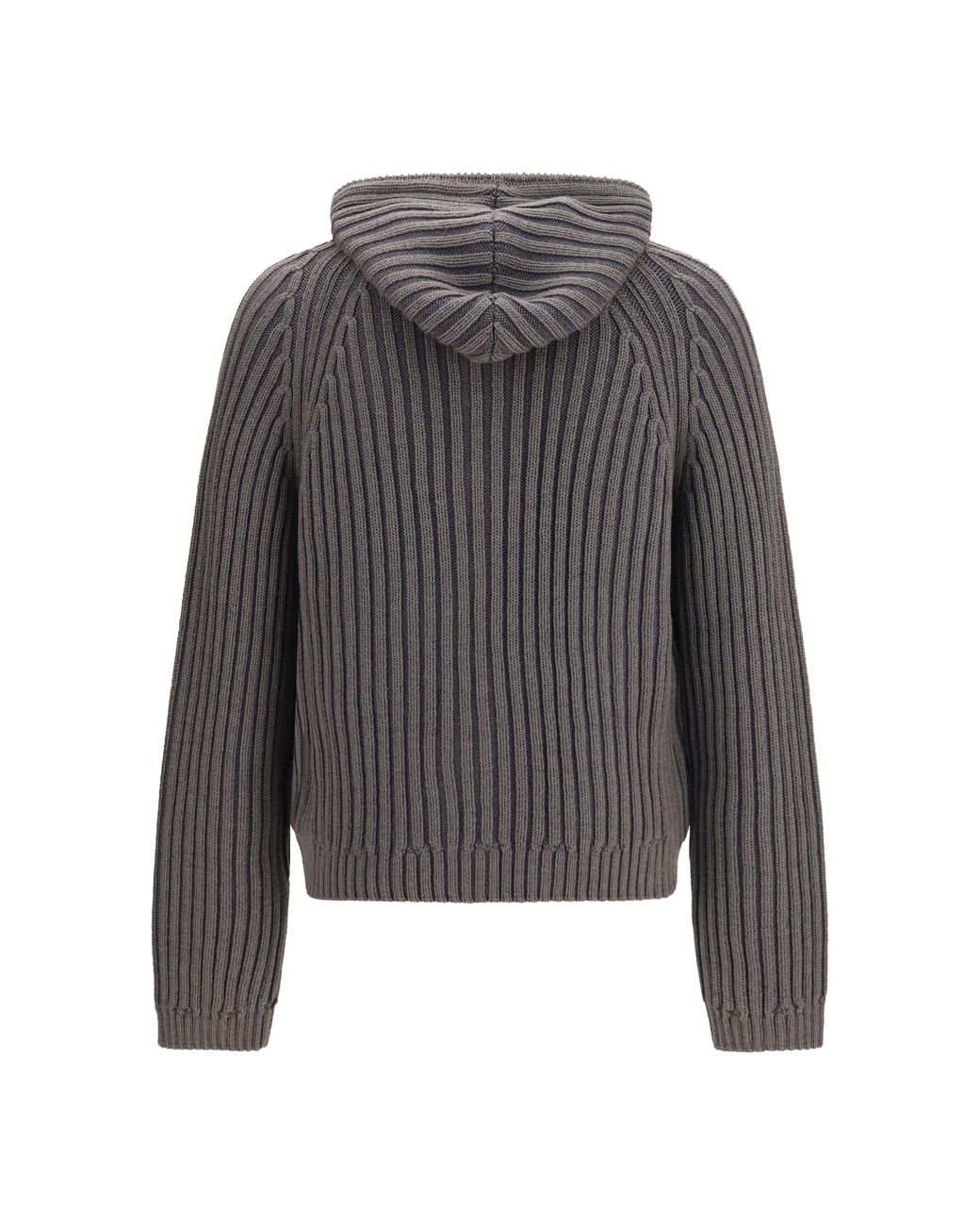 Our Legacy Gray Level Hooded Sweatshirt Merino Wool Ovis Aries Sweater for men