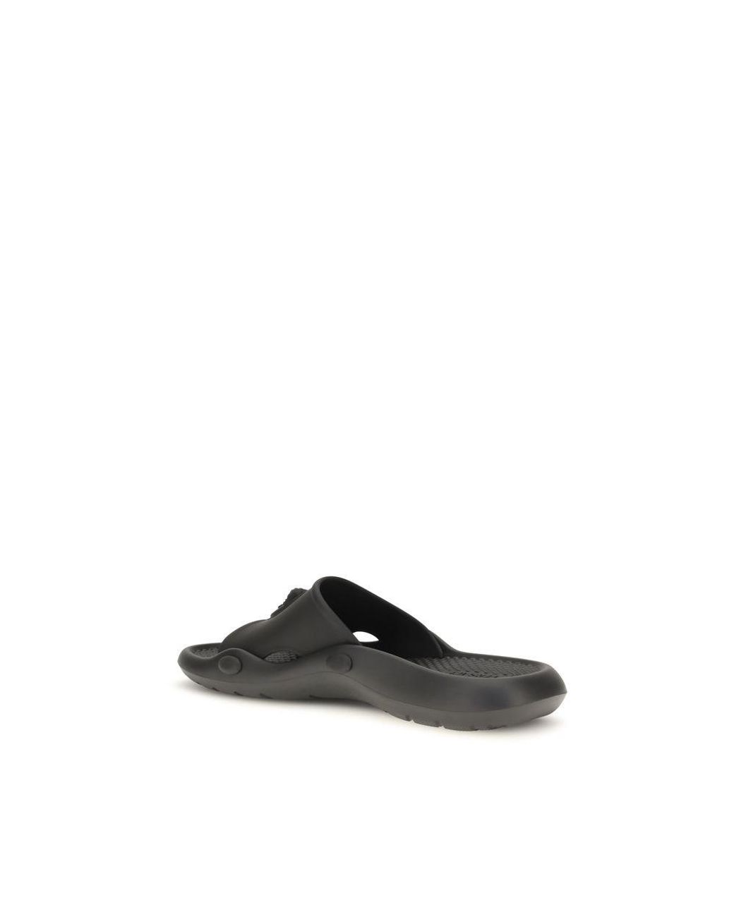 Versace Black Rubber Sandals for men