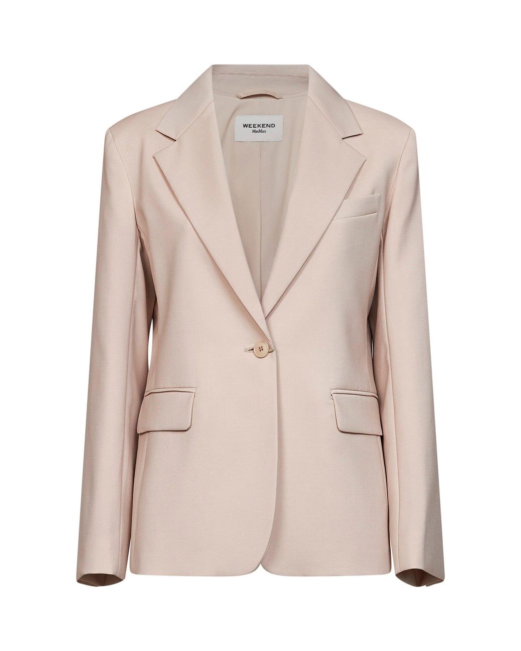 Weekend by Maxmara Natural Blazer Wkdlamine Blush Wool Virgin Jacket
