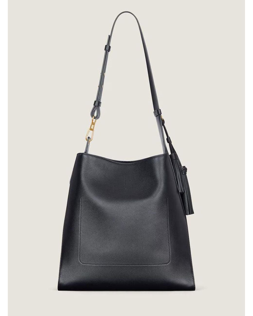Givenchy Black Givenchy Leather With Tassel Shoulder Bag