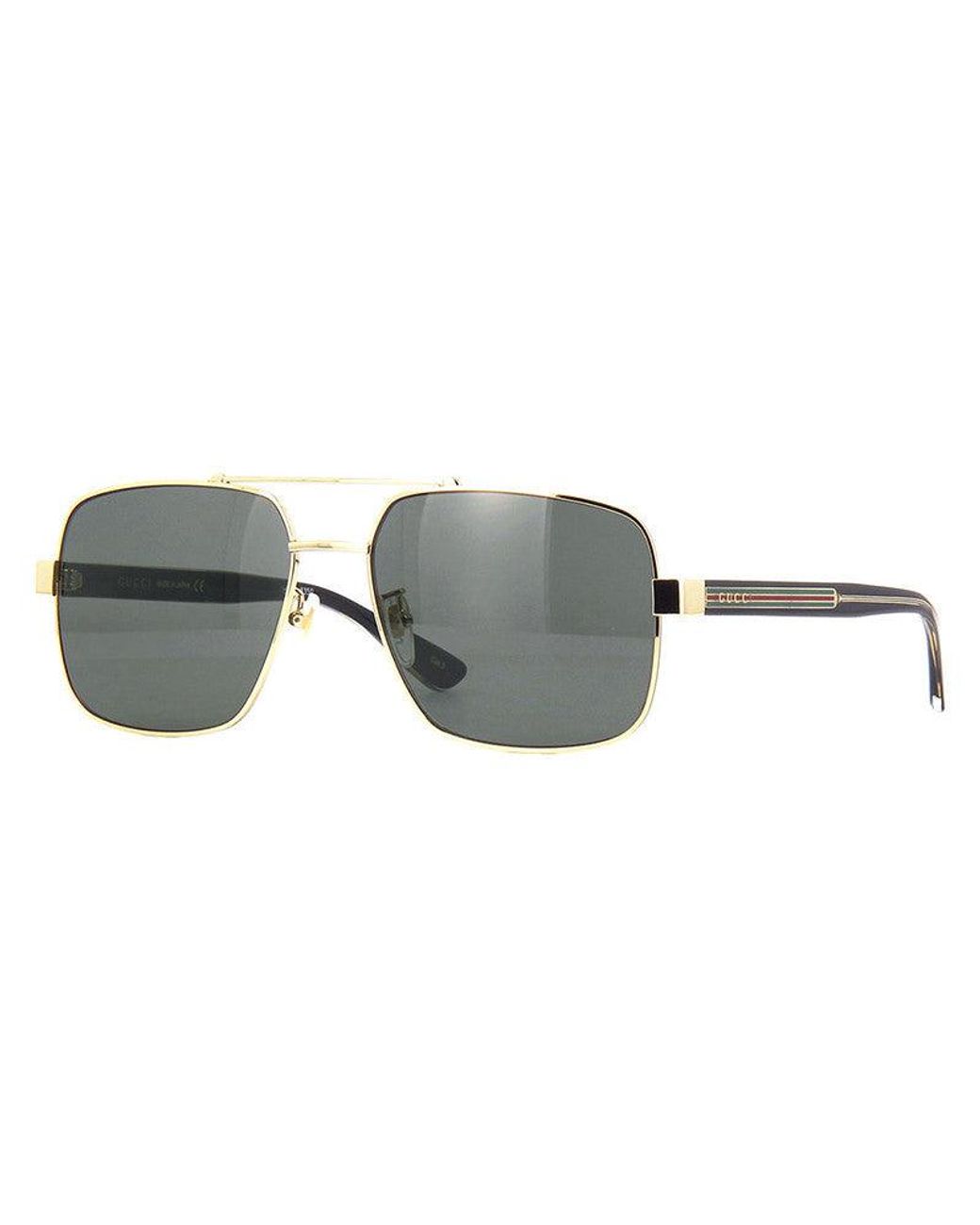 Gucci Gray Sunglasses Aviator Full Rim, Frame And Lens Gg0529S001 for men
