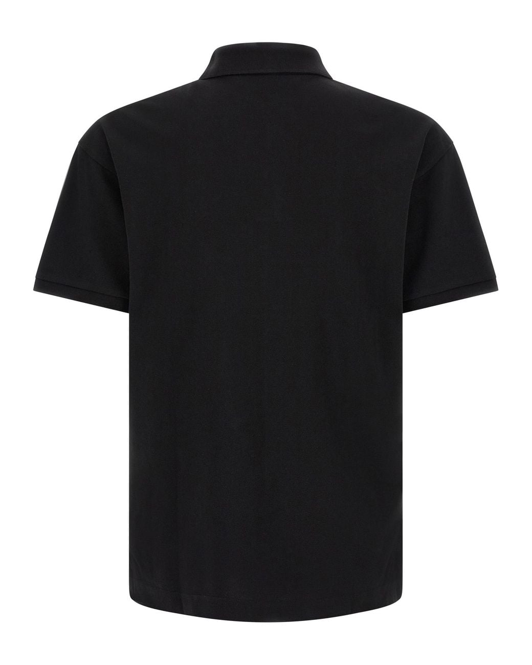 Palm Angels Black Logo Patch Polo Shirt for men