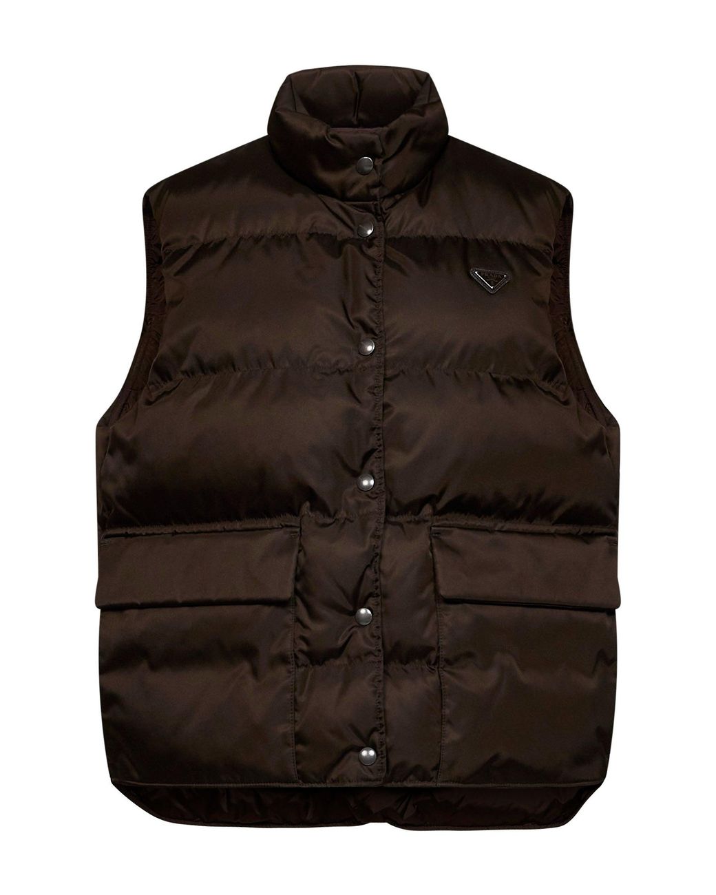 Prada Black Padded Vest Re-Nylon Recycled Polyamide Puffer Jackets