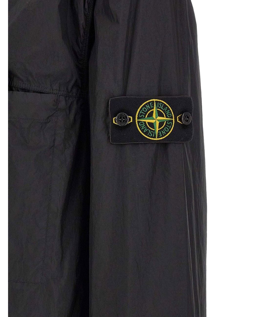 Stone Island Blue Lightweight Technical Nylon Jacket for men