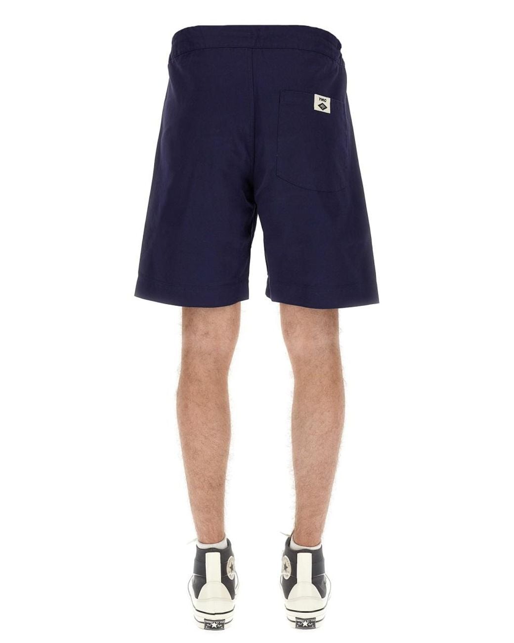 Umbro Blue Logo Patch Bermuda Shorts Cotton for men