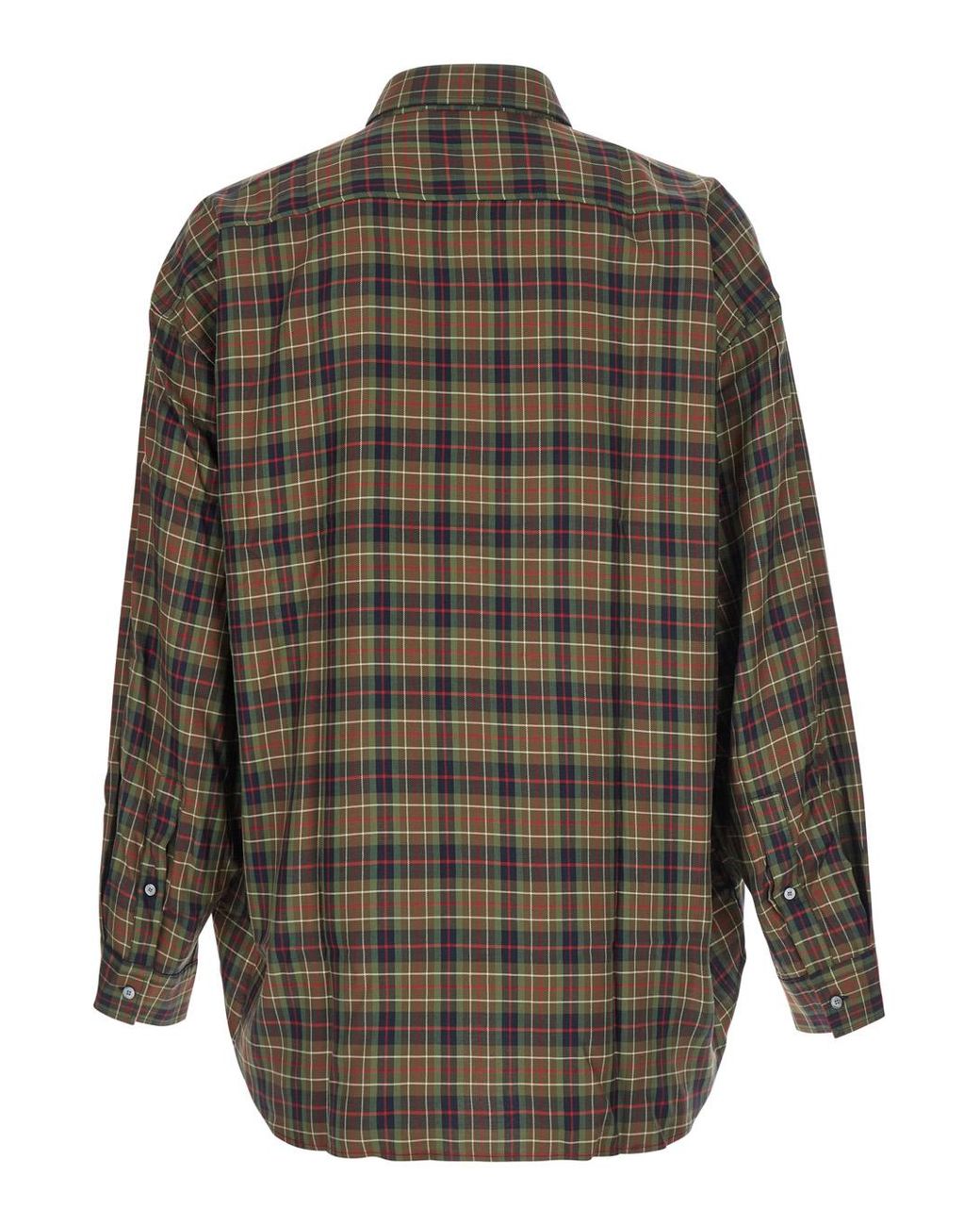 Acne Gray Patchwork Shirt Cotton for men