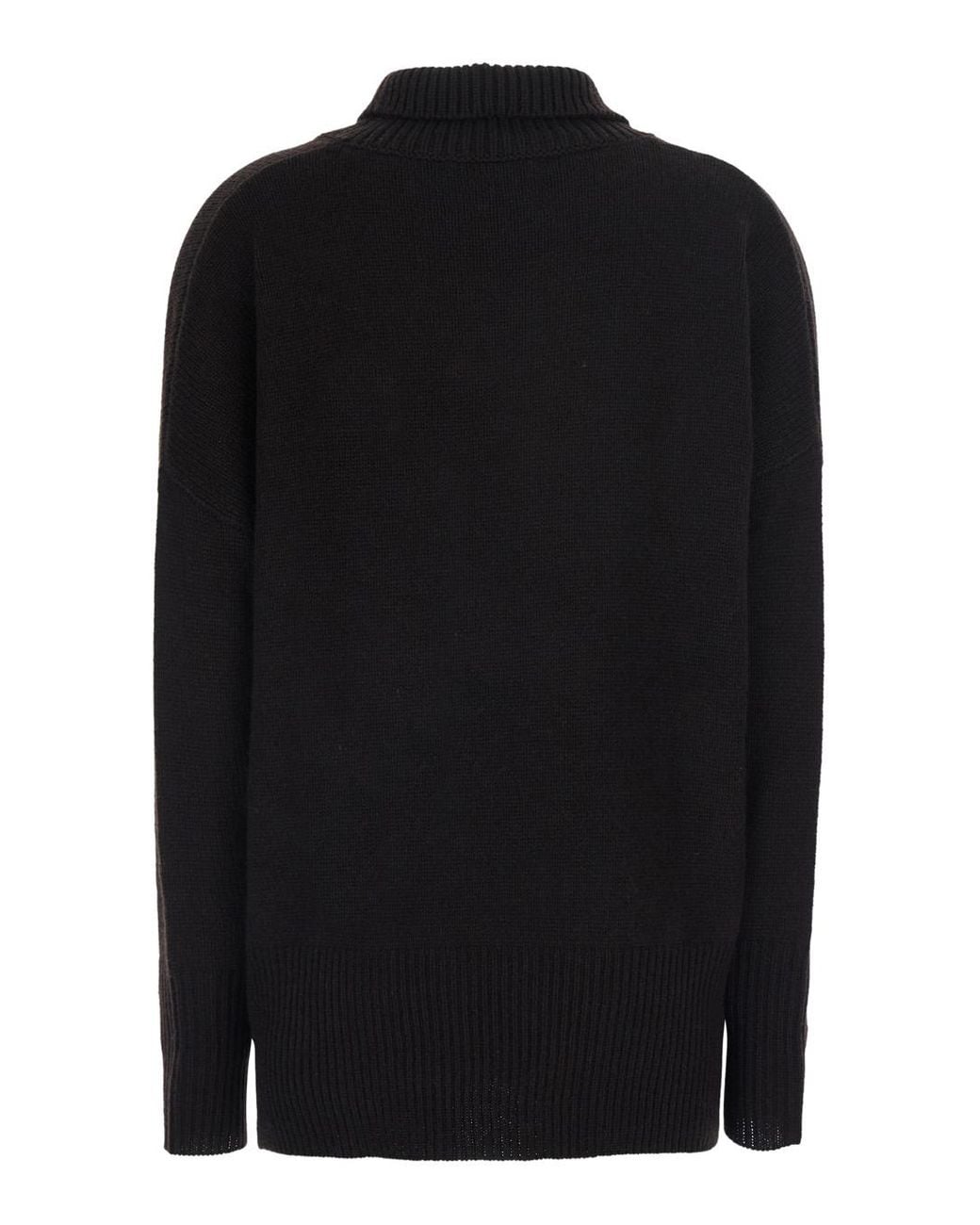 Lisa Yang Black Sweater Heidi Cashmere Knitted Tops