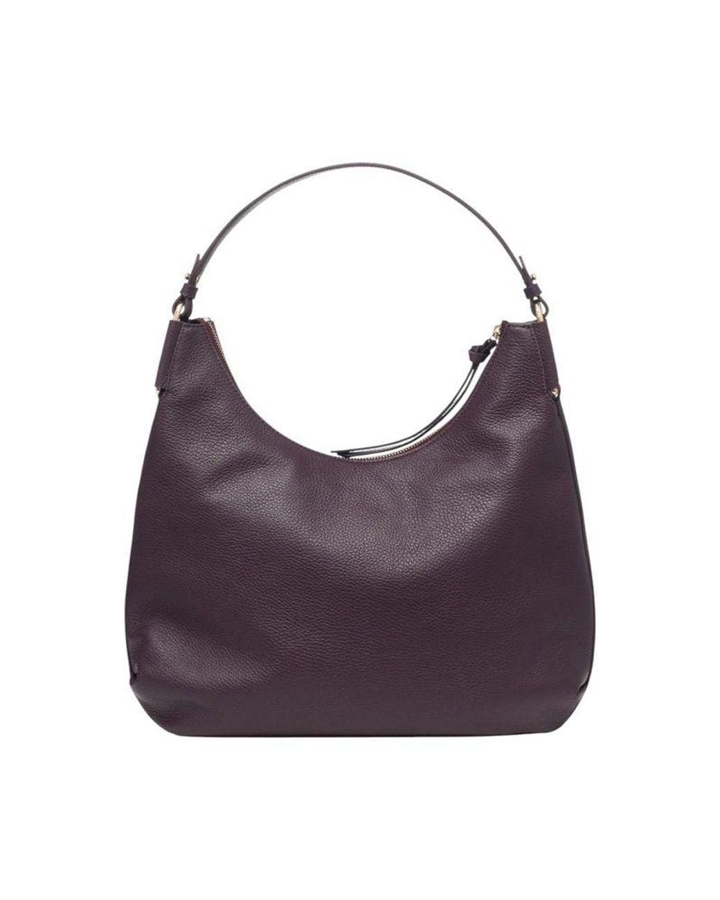 Coccinelle Purple Shoulder Bag Cowhide Leather
