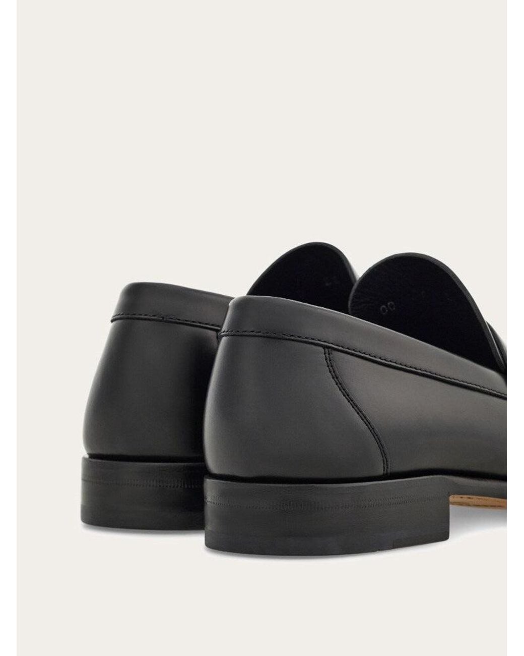 Ferragamo White Calf Leather Loafers for men