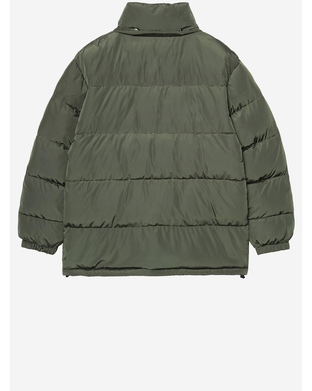 Carhartt Green Padded Nylon Jacket With Hood for men