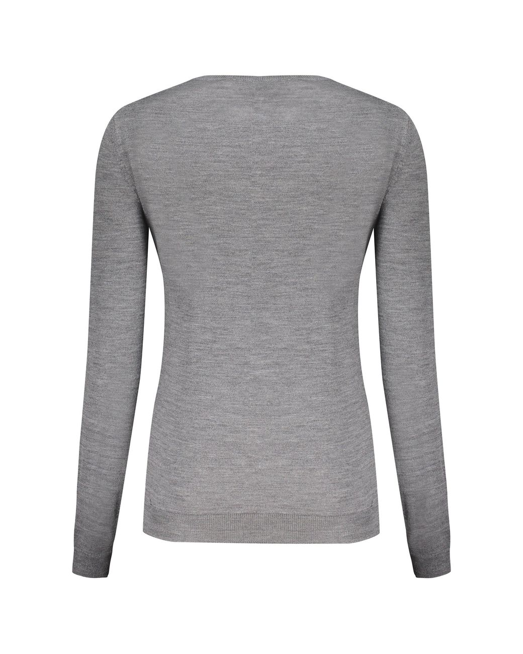 Valentino Gray Wool Logo Sweater