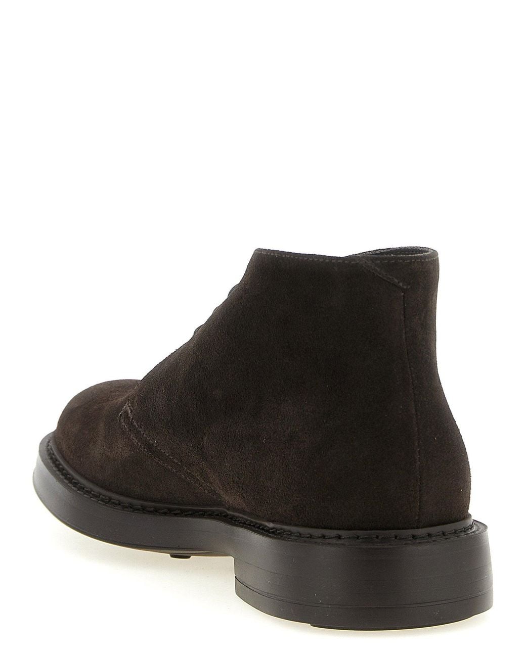 Doucal's Black Suede Chukka Boot for men