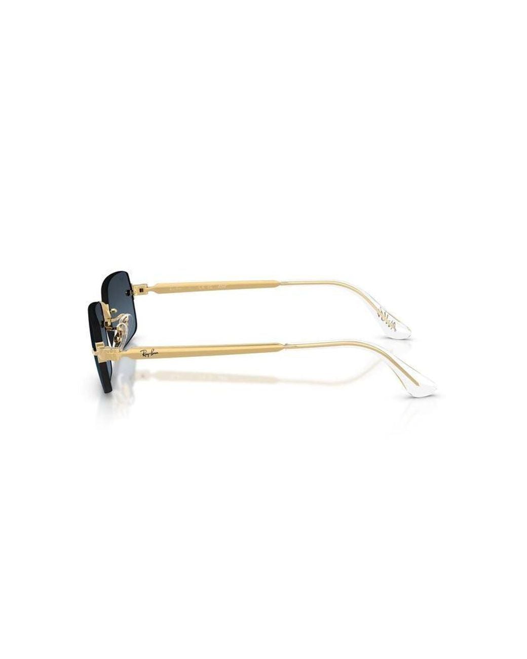 Ray-Ban Blue Ray-Ban 0Rb3928 Square-Frame Metal Sunglasses