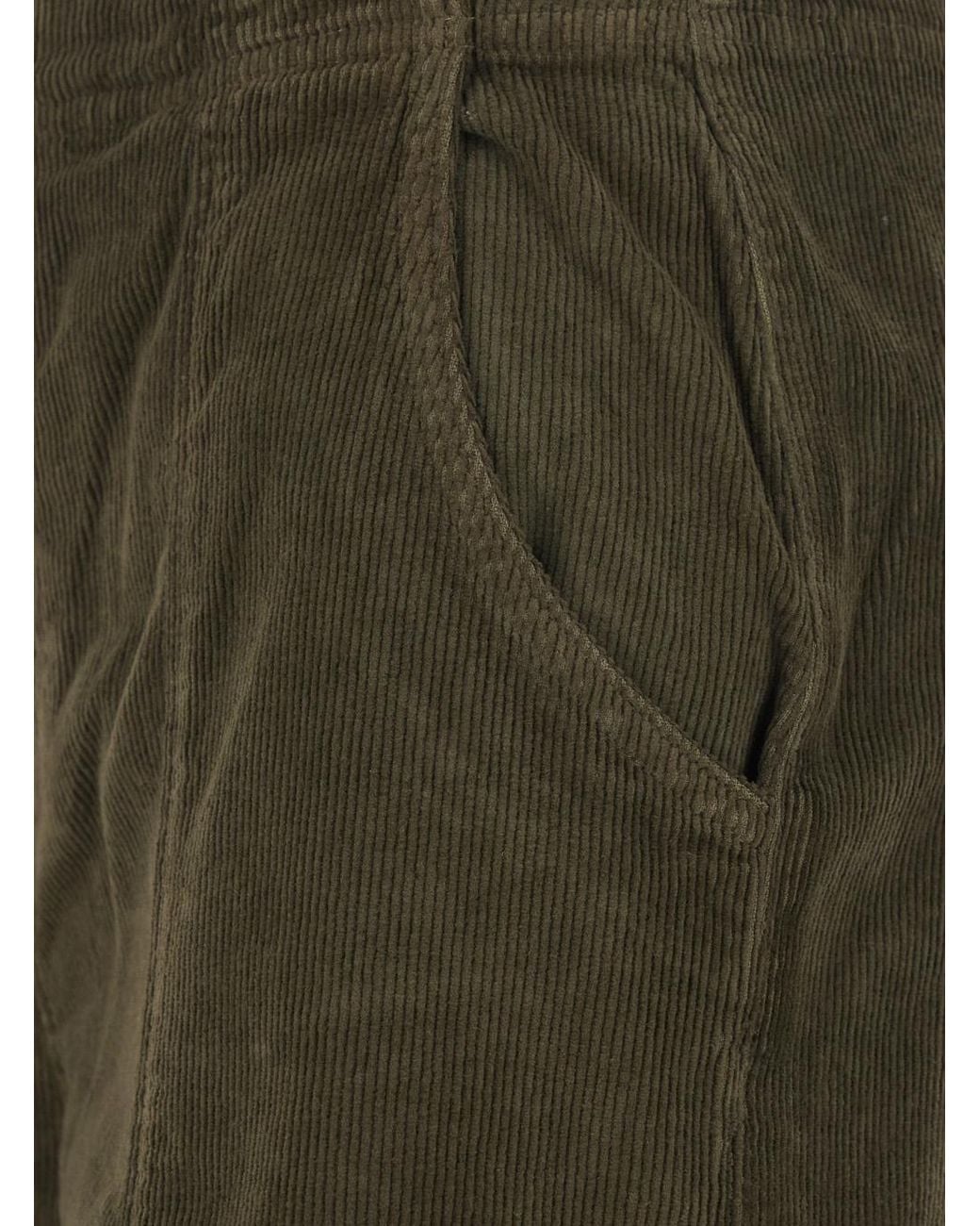Twinset Green Pants With Belt Loops