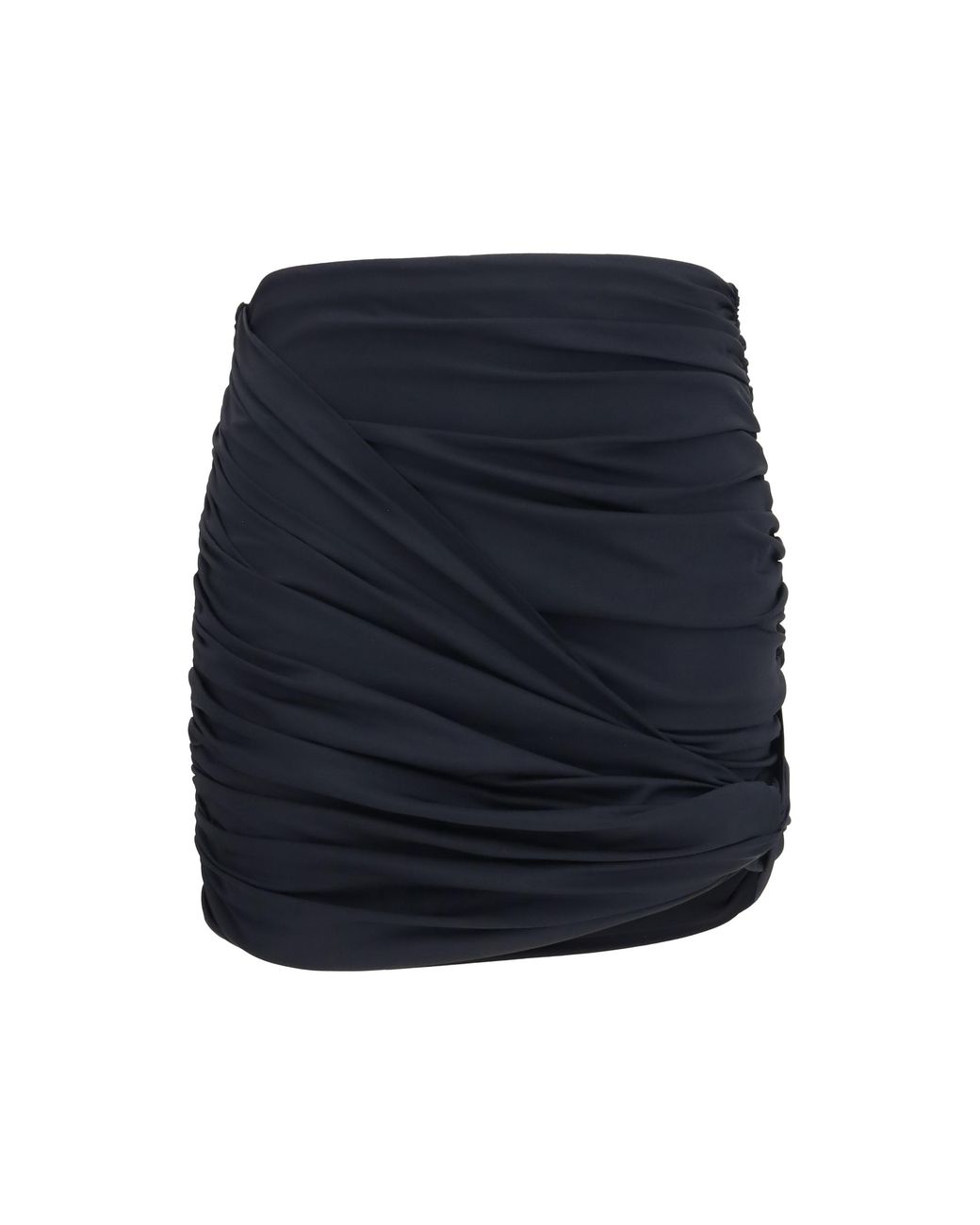 Magda Butrym Blue Mini Skirt Draped Swim