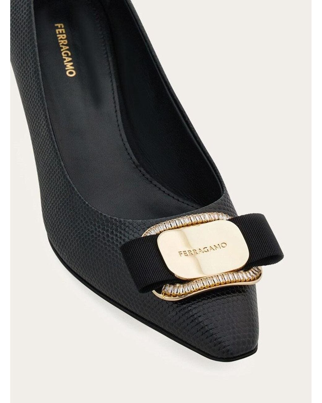 Ferragamo Multicolor Calf Leather Pumps