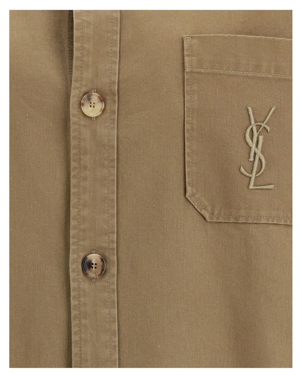 Saint Laurent Green Shirts