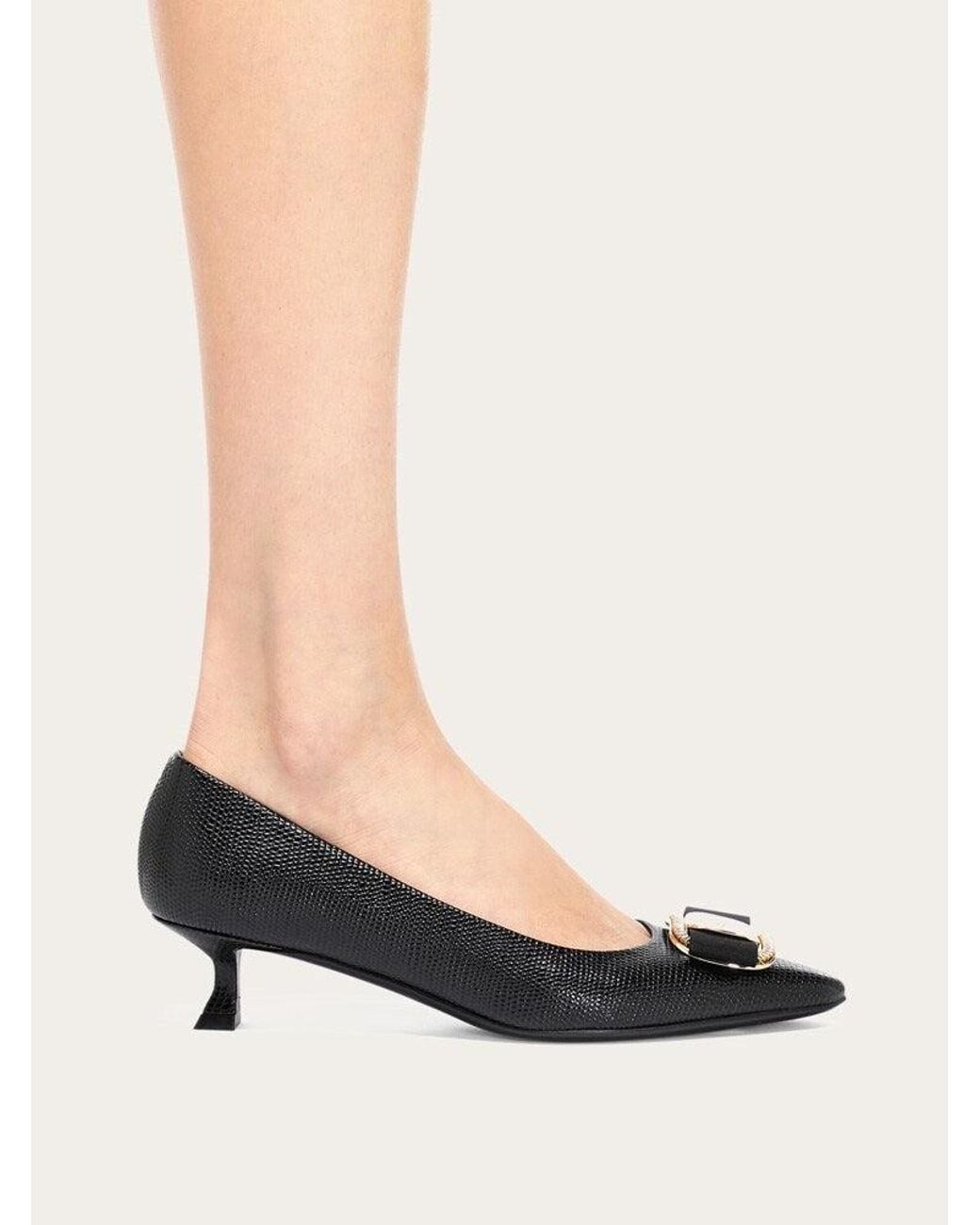 Ferragamo Multicolor Calf Leather Pumps