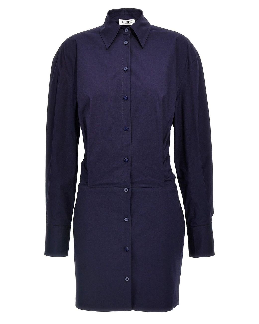 The Attico Blue Chemisier Dress