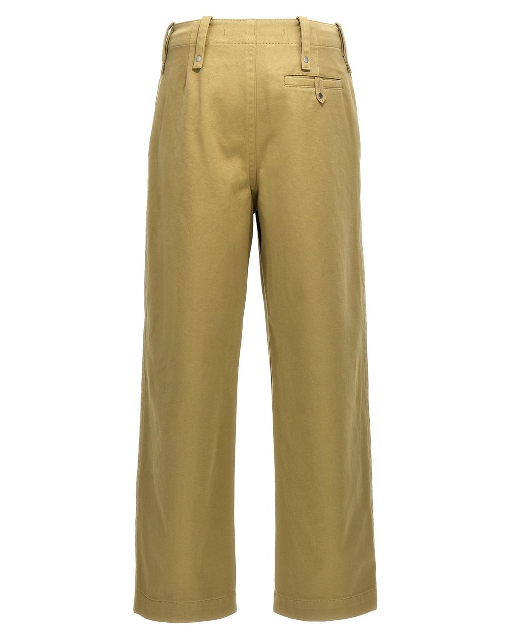 Burberry Natural Flat Front Pant for men