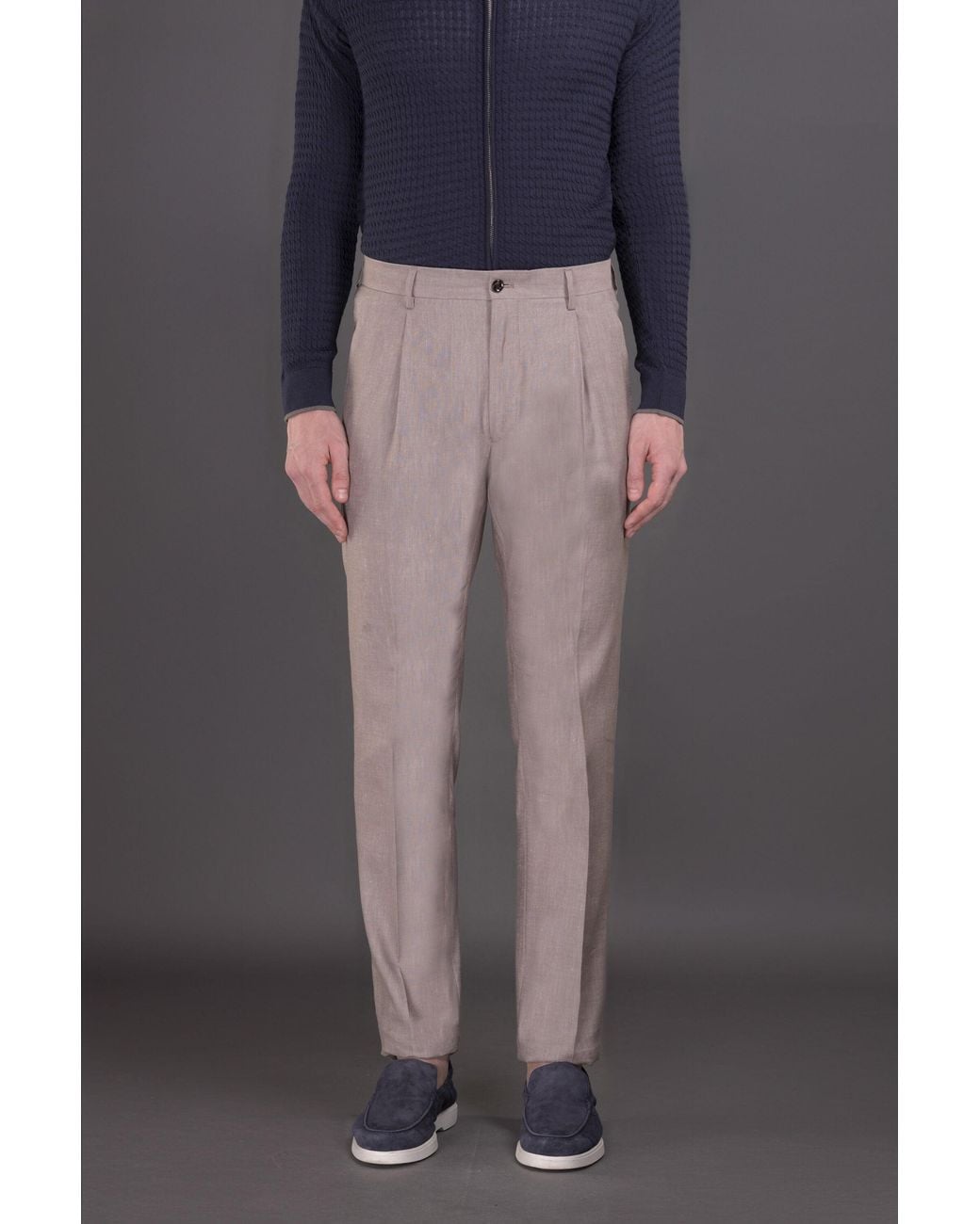 Moorer Black Light Tailored Trousers for men