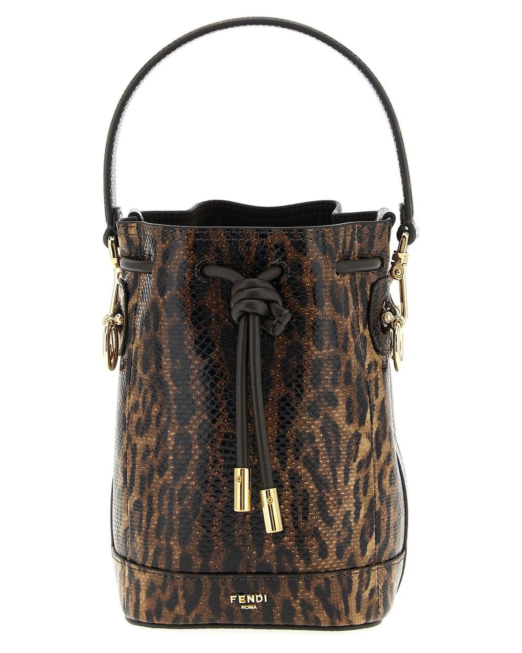 Fendi Black Mon Trésor Bucket Bag