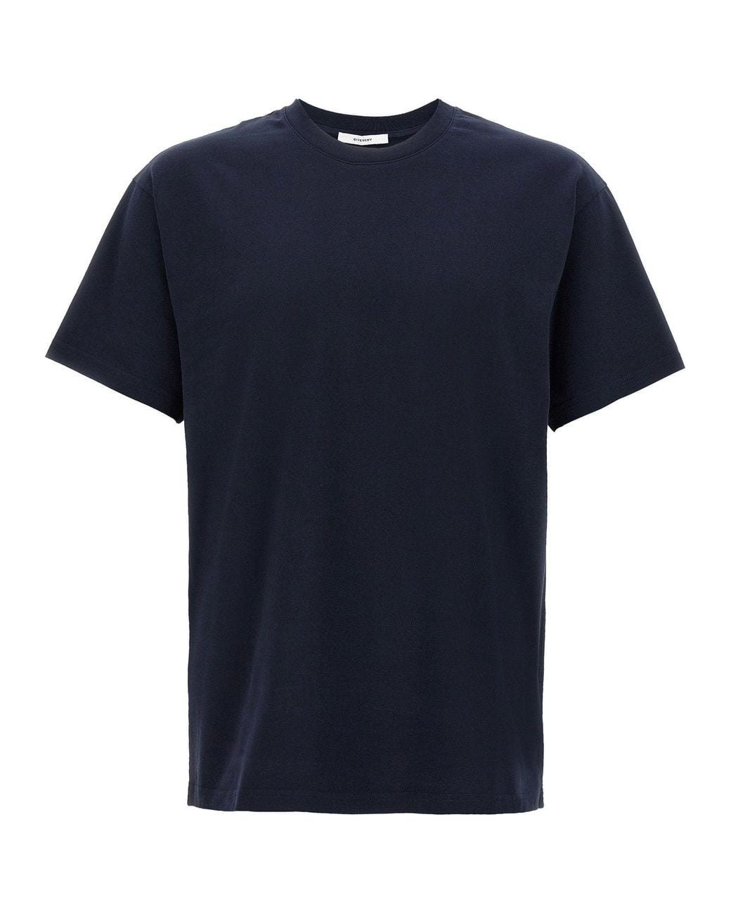 Givenchy Blue Crewneck Cotton T-Shirt