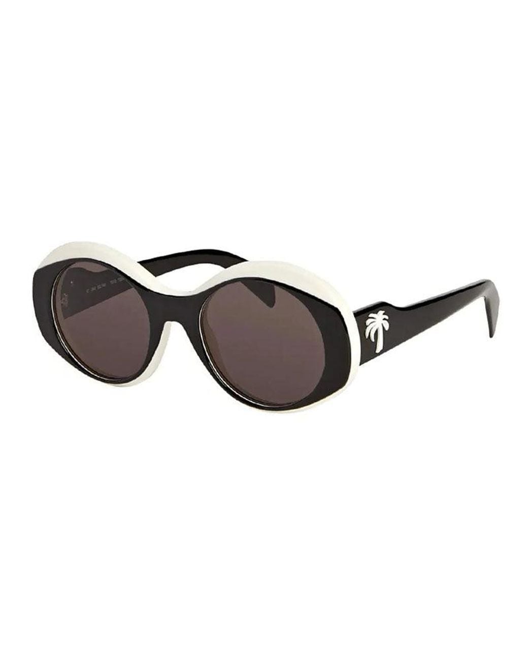 Palm Angels Brown Sunglasses Round Full Rim, - Frame And Lens Peri027Sdoyle0107