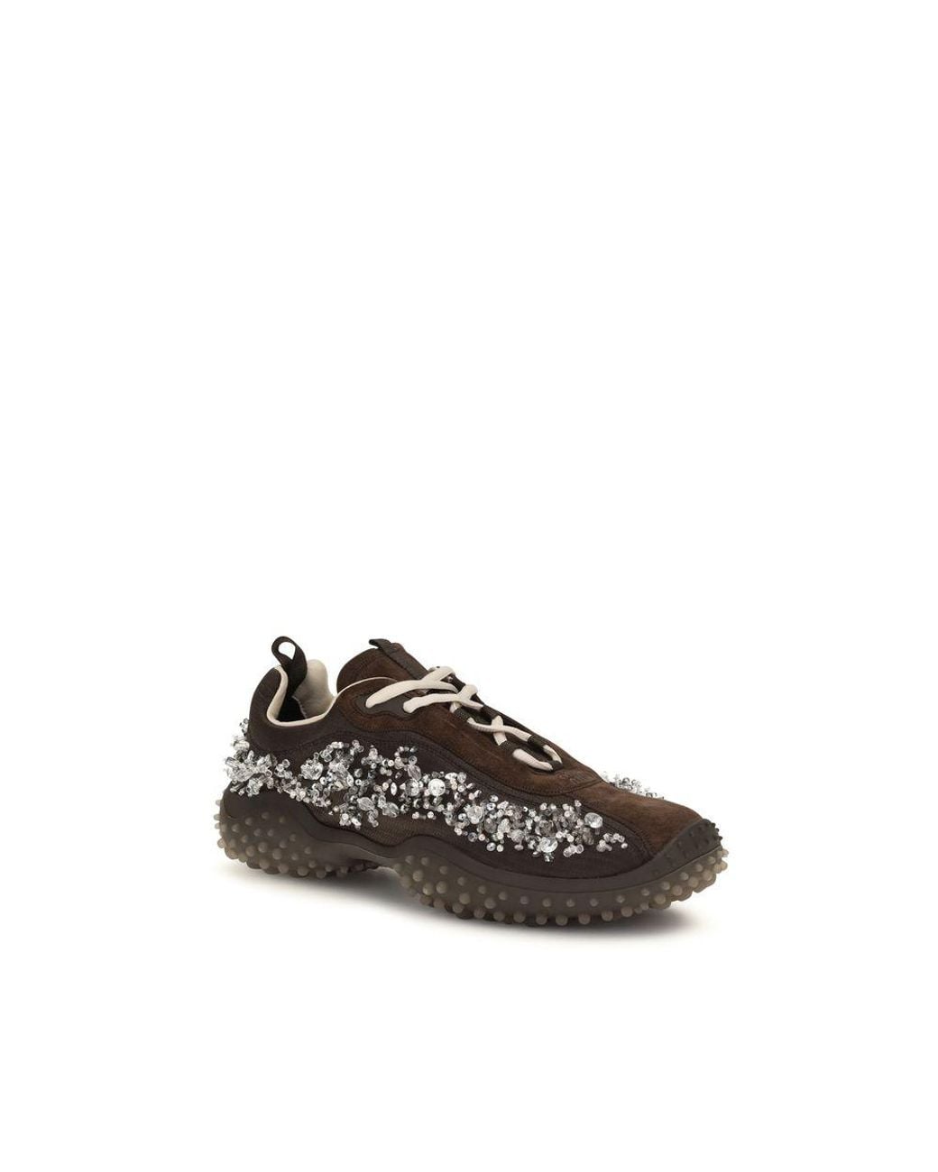 Miu Miu Brown Suede Leather Sneakers