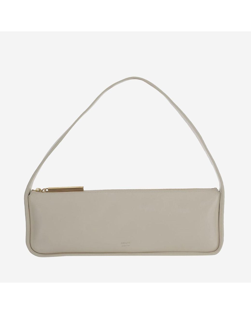 Khaite Gray Lori Baguette Bag Calfskin Shoulder