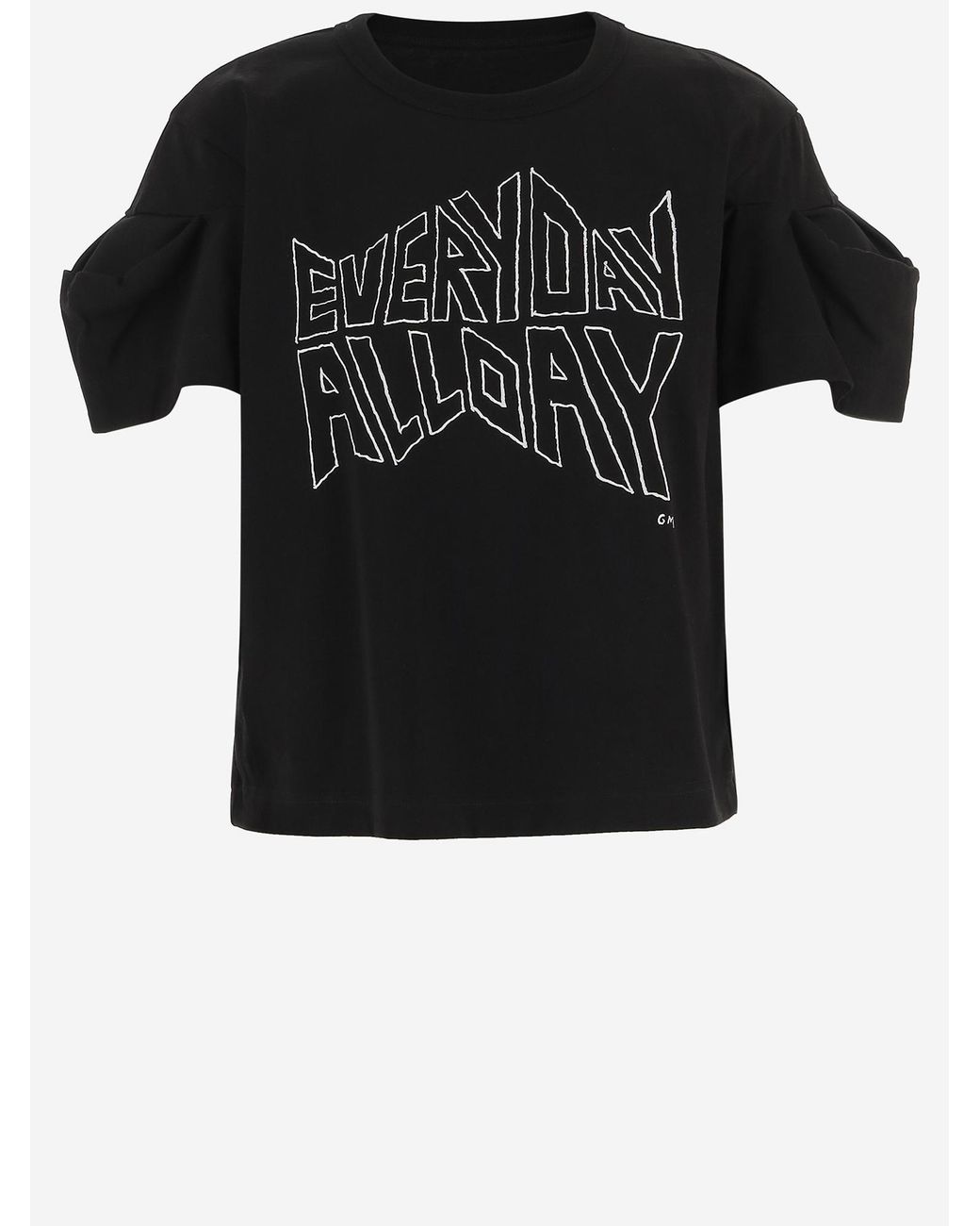 Sacai Black T-Shirt Double-Sleeve Cotton, T-Shirts & Jerseys