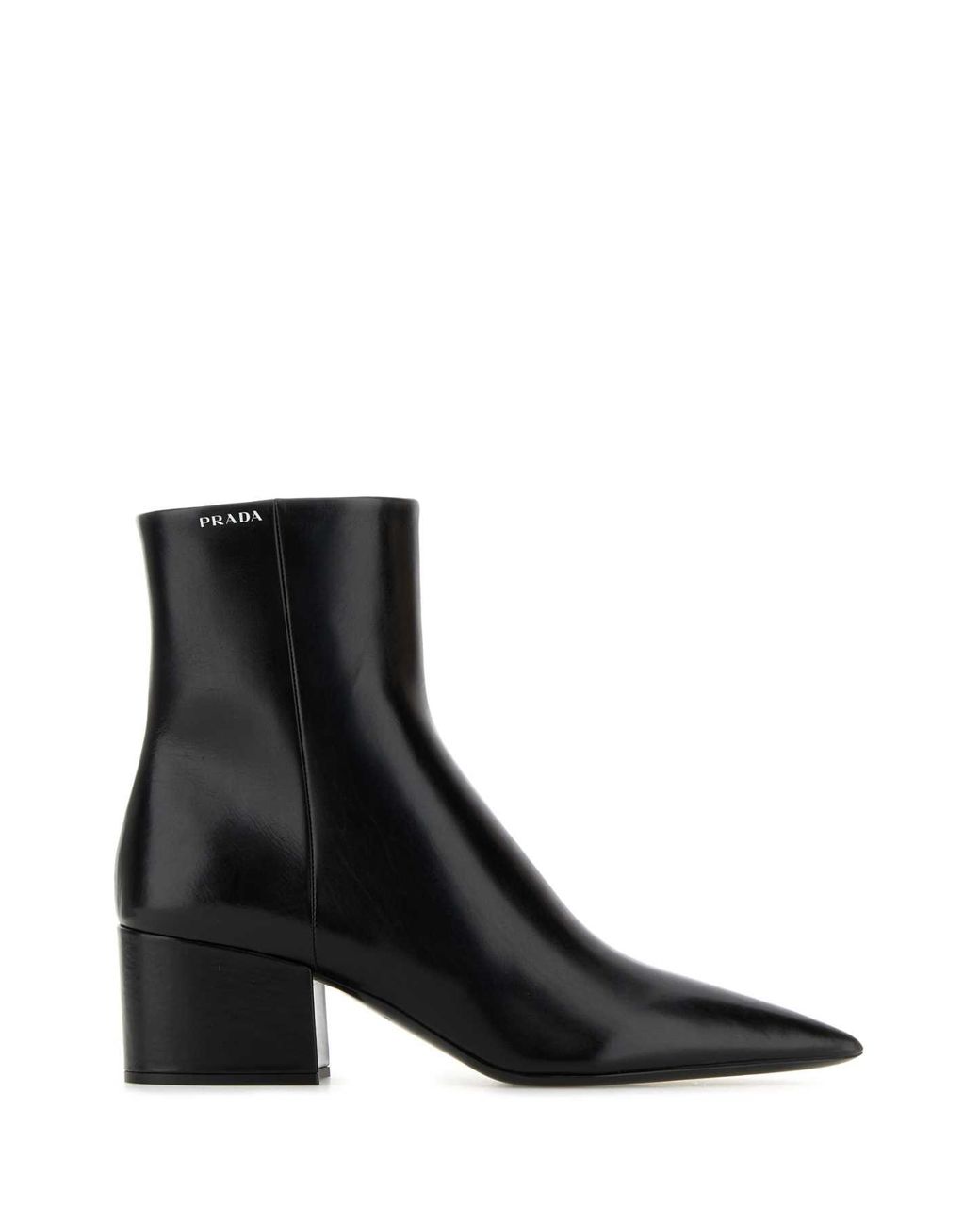 Prada 55 leather ankle boots online