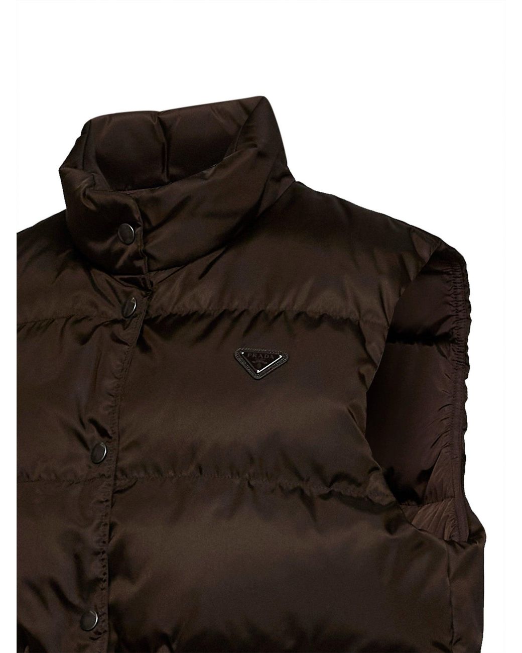 Prada Black Padded Vest Re-Nylon Recycled Polyamide Puffer Jackets