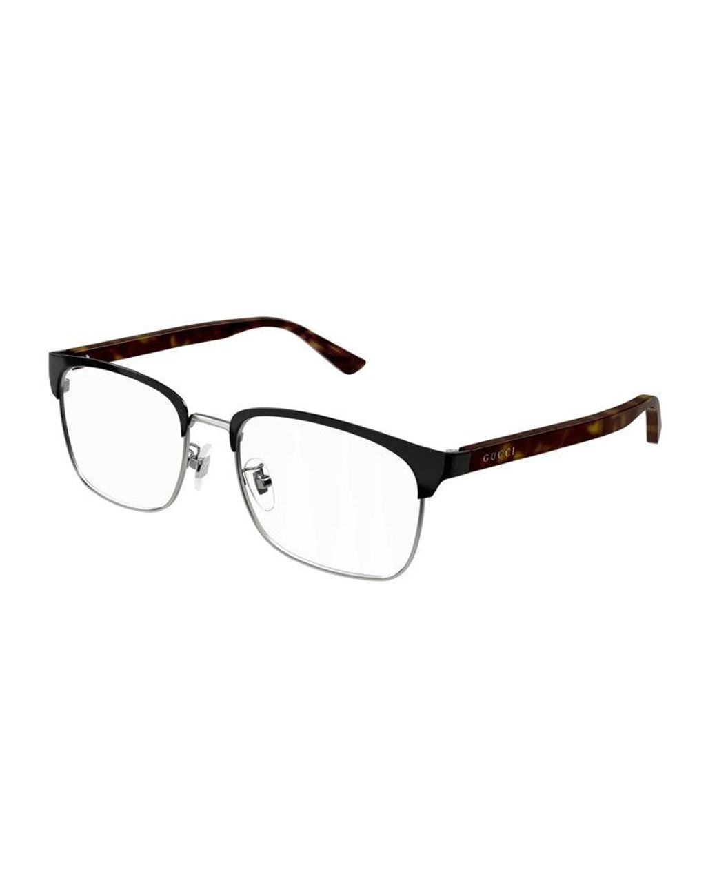 Gucci Brown Eyeglasses Rectangle Full Rim, Frame And Clear Demo Lenses Lens Gg0934Oa006 Sunglasses for men