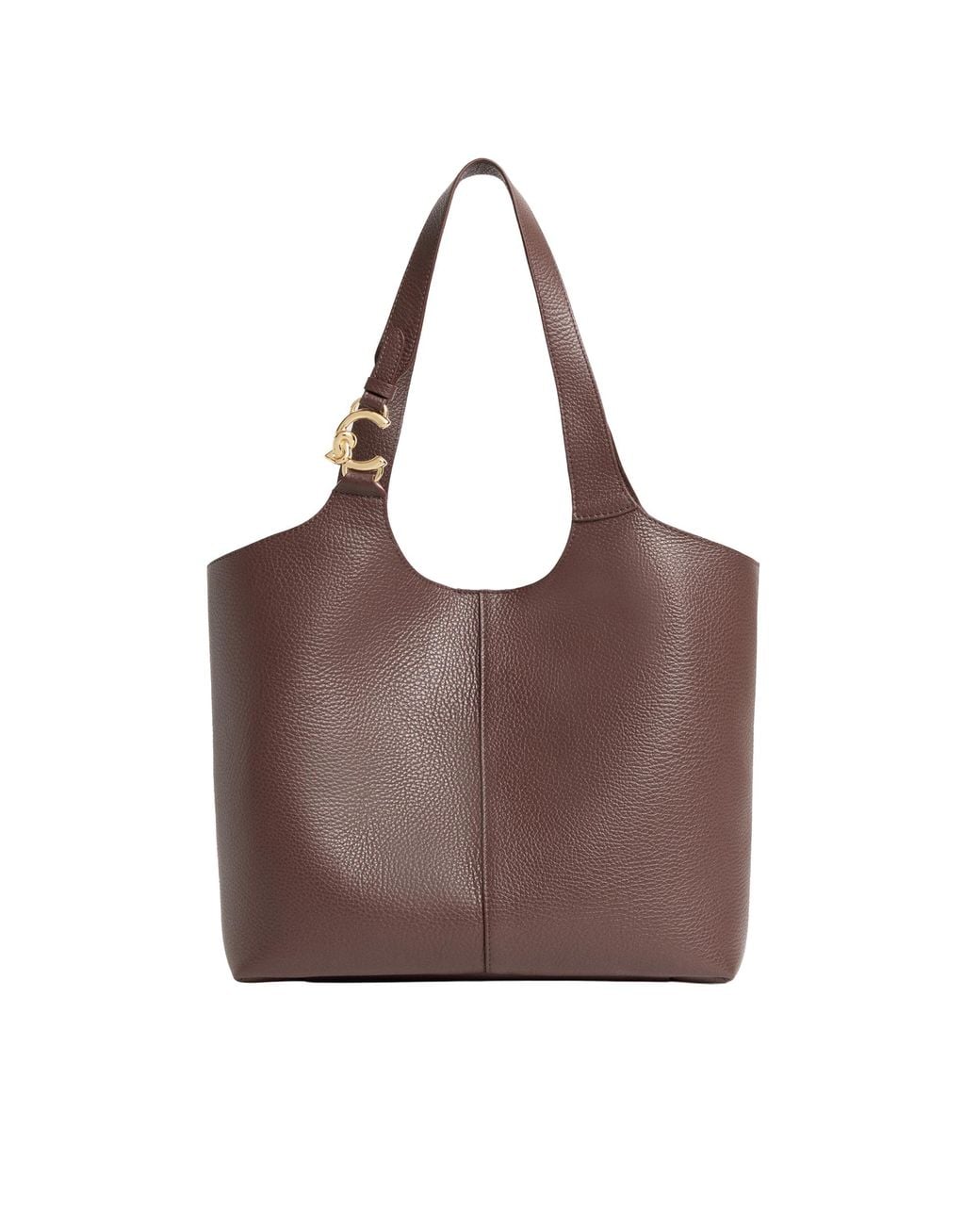 Coccinelle Brown Shoulder Bag C-Easy Bovine Leather; Lining: Pu