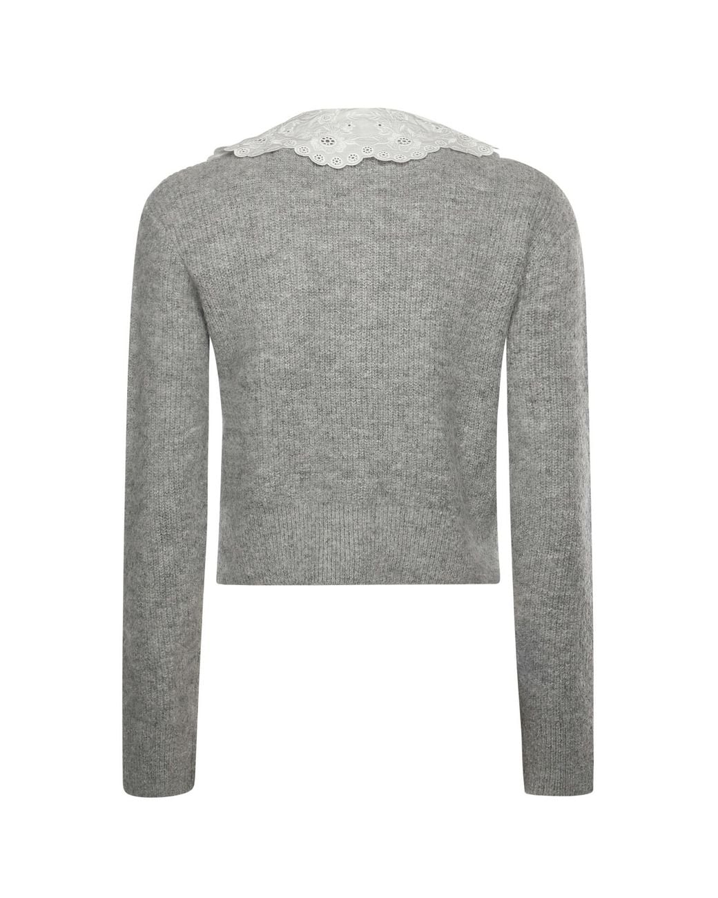 Self-Portrait Gray Sweaters Polyester