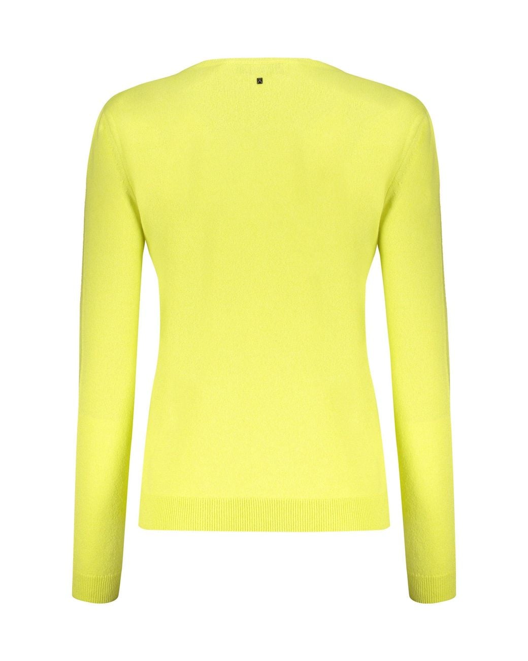 Valentino Yellow Wool Crewneck Sweater