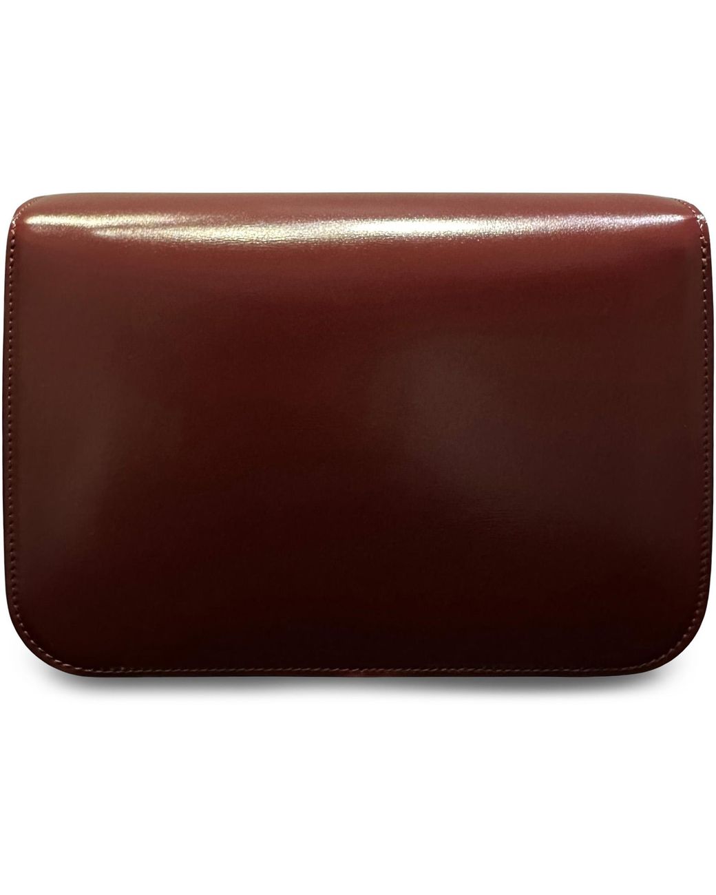 Céline Red Triomphe Classique Leather Crossbody Bag Calf Shoulder